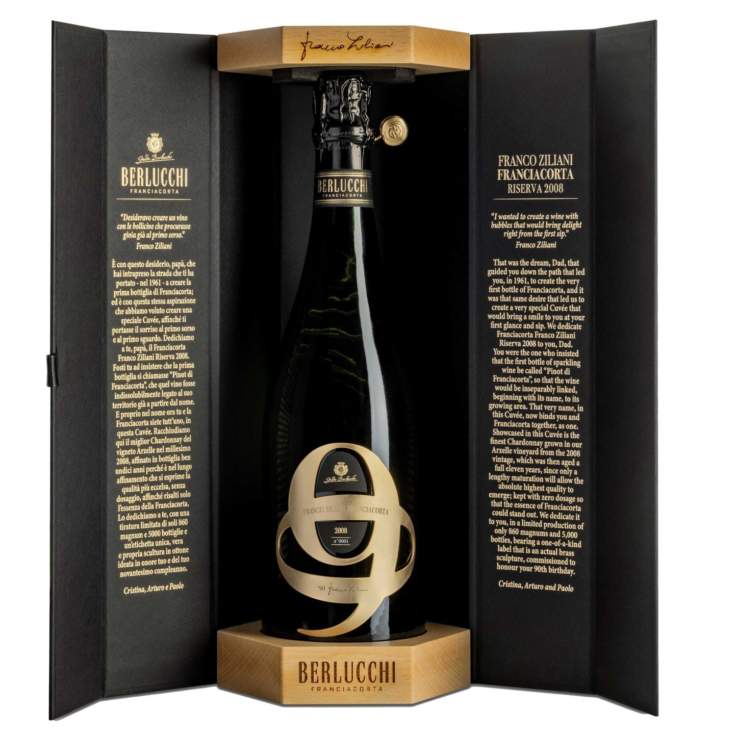 Berlucchi Franciacorta Riserva 2008 Franco Ziliani - Zia Menica 1999