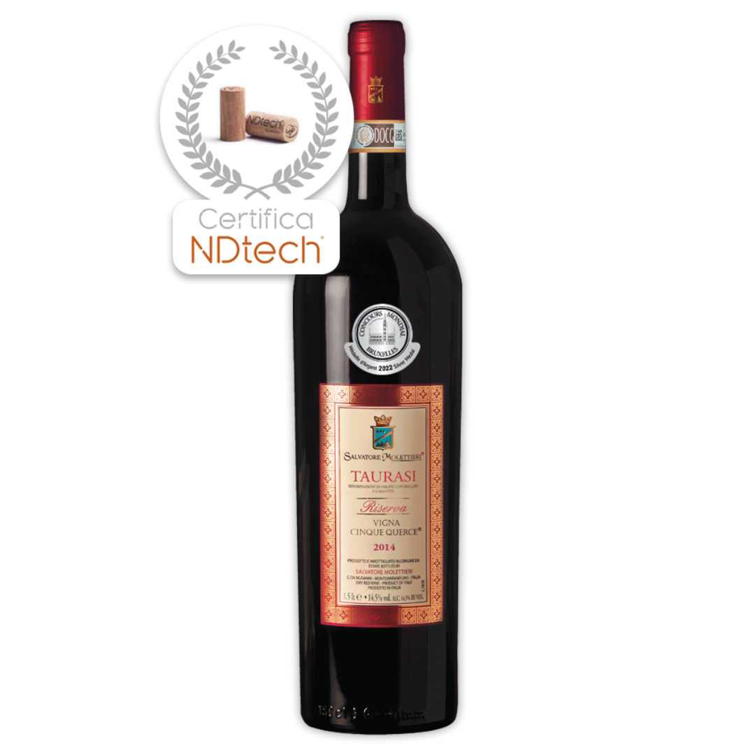 Salvatore Molettieri Taurasi Riserva Vigna Cinque Querce 2013 Magnum Cassa Legno