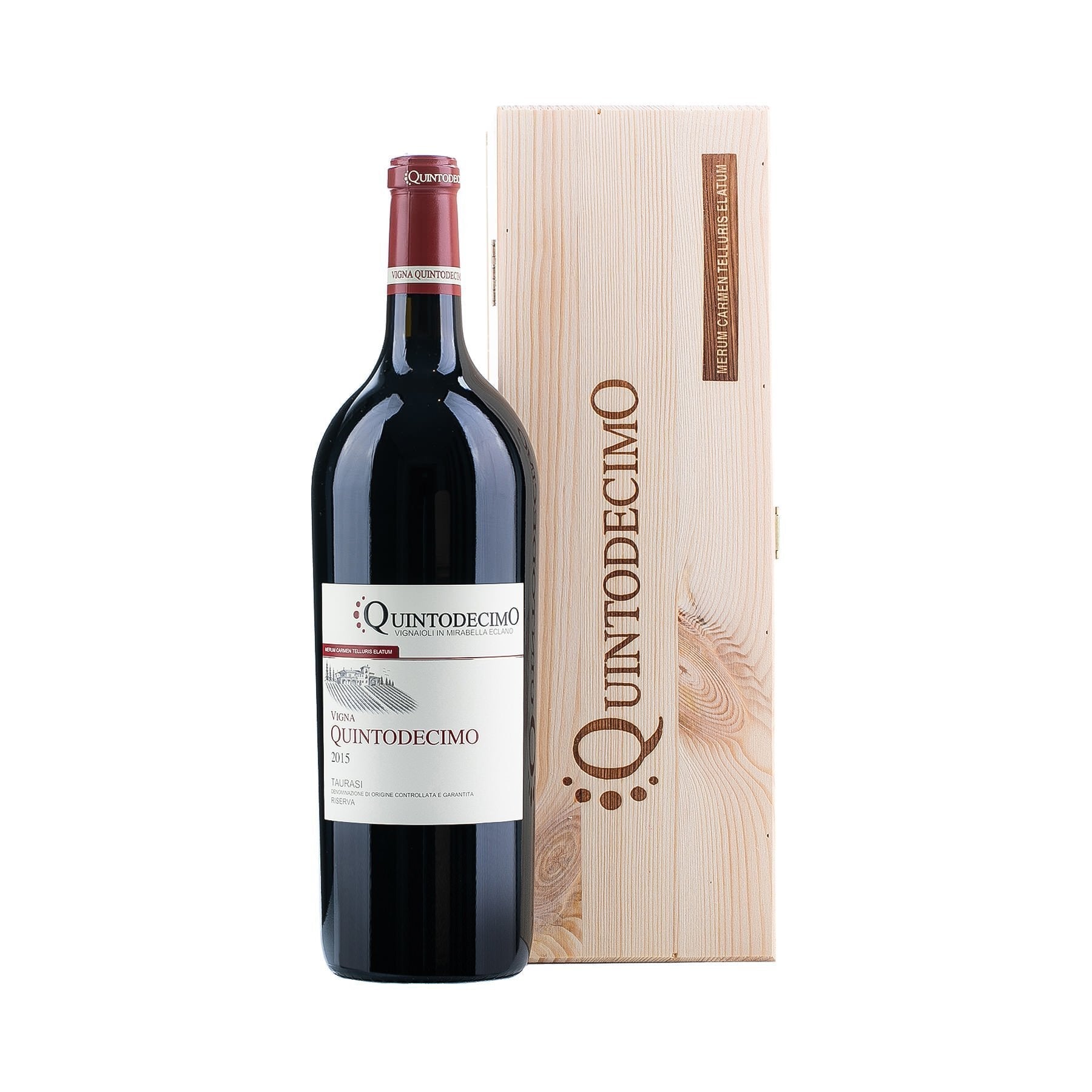 Quintodecimo Taurasi Riserva Vigna Quintodecimo 2015 Cassetta Legno - Zia Menica 1999